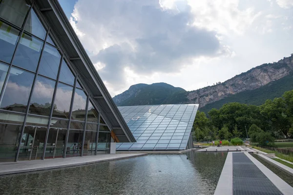 Trento Itália Julho 2015 Vista Exterior Muse Museu Interativo Projetado — Fotografia de Stock