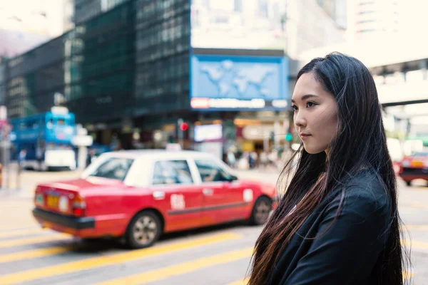 Young Businesswoman Portrait Central District Hong Kong — стоковое фото