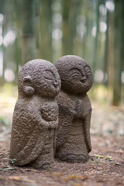 Jizo Japanese Stone Statues Kyoto Japan — Stock Photo, Image