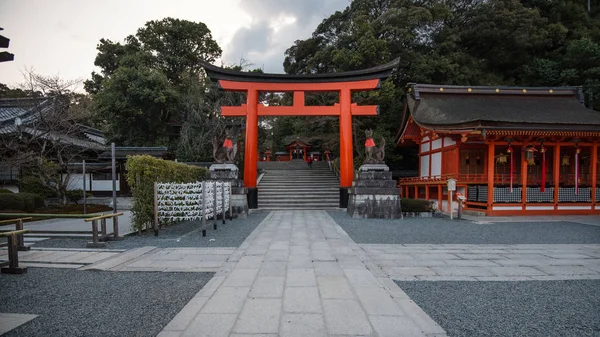 Porta Entrada Tori Fushimi Inari Santuário Fushimi Inari Taisha Santuário — Fotografia de Stock