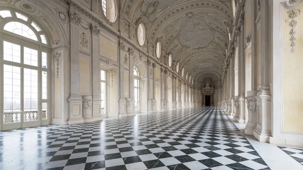 Turin Itália Fevereiro Circa 2018 Galeria Diana Palácio Real Venaria — Fotografia de Stock