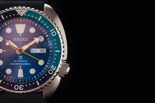 Seiko Prospex Blue Lagoon Limited Edition Professional Diver Watch — Stock Photo, Image