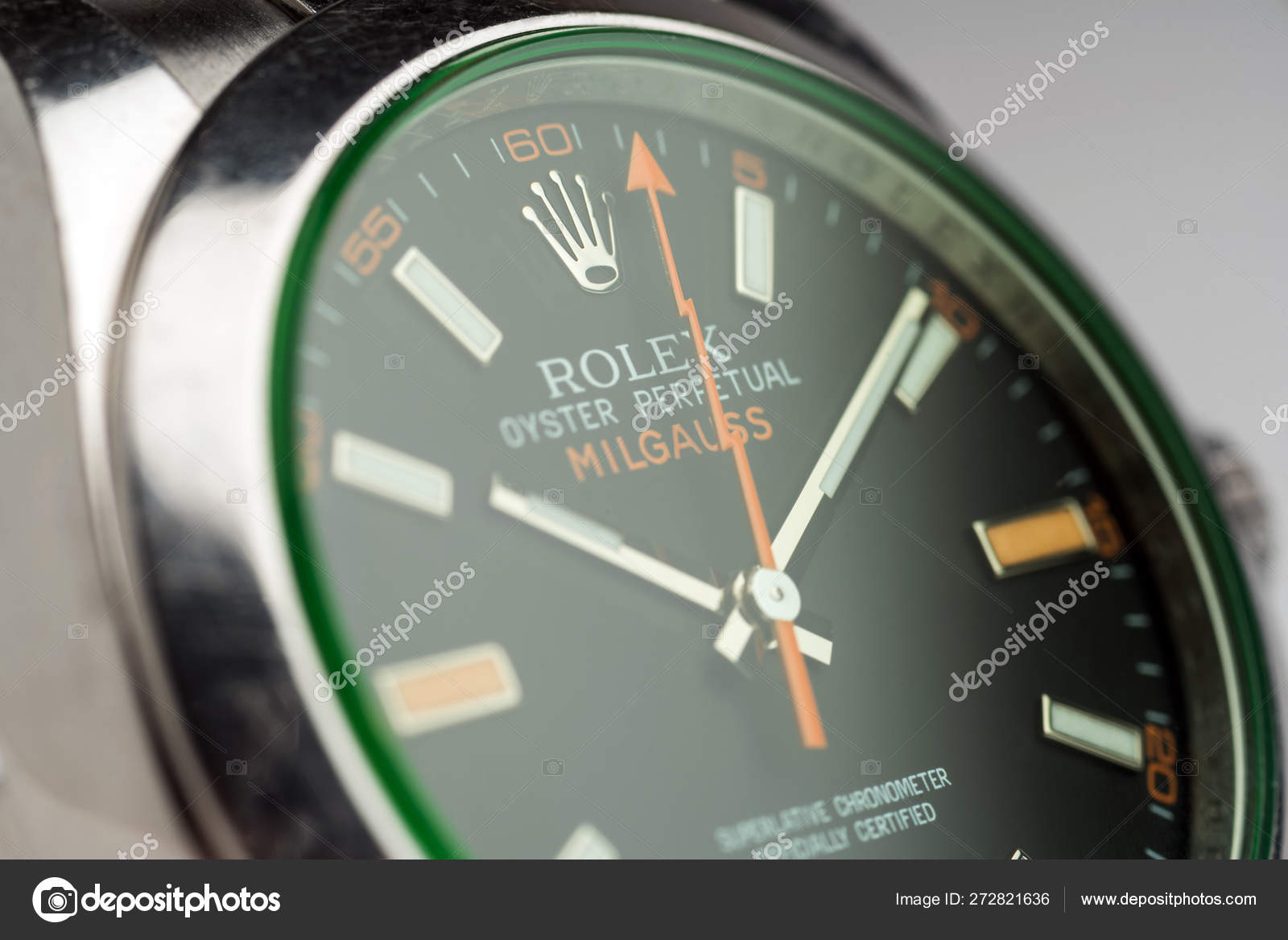Reloj Rolex Oyster Perpetual Milgauss Primer Plano Foto