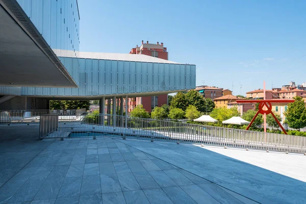 ボローニャ イタリア 2018 マスト博物館 マストはマニファットゥーラ アルティ スペリメンタジオーネEテクノロジア の略です 多目的センターと展示スペースです — ストック写真