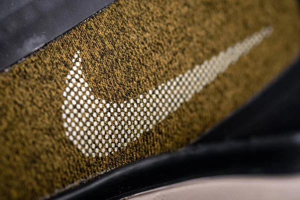 Bolonia Włochy Marzec 2019 Nike Swoosh Symbol Buty Sportowe Nike — Zdjęcie stockowe