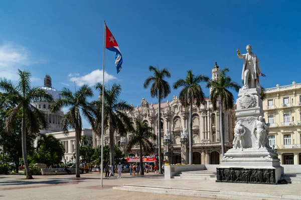 Havana Cuba Março 2019 Estátua Jos Mart Herói Nacional Cubano — Fotografia de Stock