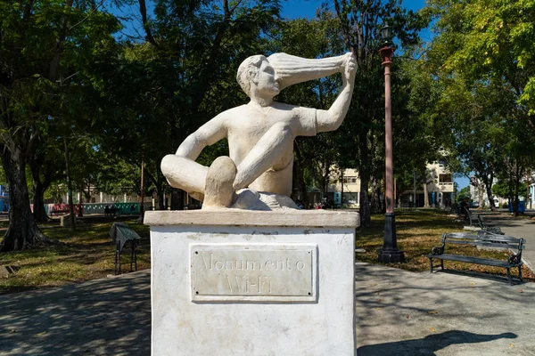 Havanna Kuba Mars 2019 Monument Staty Parque Pera — Stockfoto