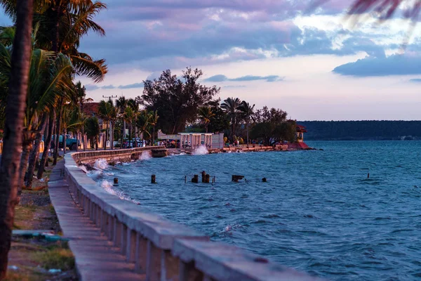 Pohled Punta Gorda Při Západu Slunce Cienfuegos Kuba — Stock fotografie