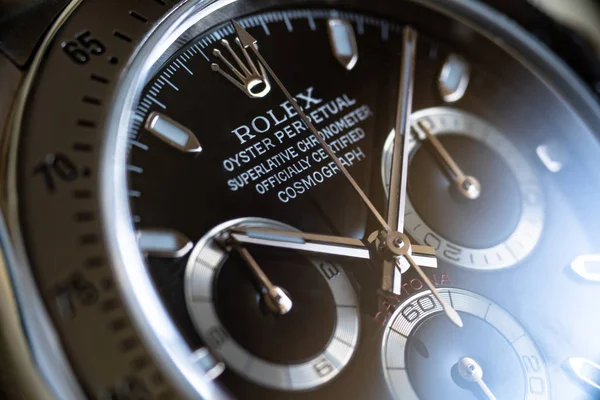 Rolex Daytona Oyster Perpetual Superchronometer Кадр Крупным Планом — стоковое фото