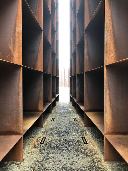 Bologna Italy July 2018 Shoah Memorial Monument Close Central Train — Stock Photo, Image