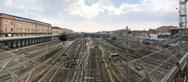 Bologna Railway Station Panoramisch Uitzicht — Stockfoto