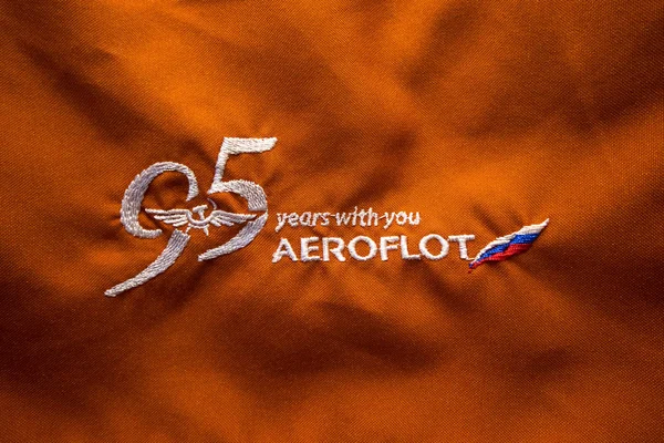 Moscú Circa Mayo 2018 Logo Aeroflot Russian Airlines Desde Hace —  Fotos de Stock