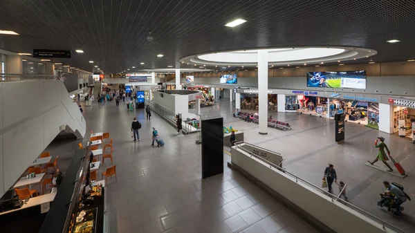 Saint Petersburg Circa Maio 2018 Vista Interior Aeroporto Internacional Pulkovo — Fotografia de Stock