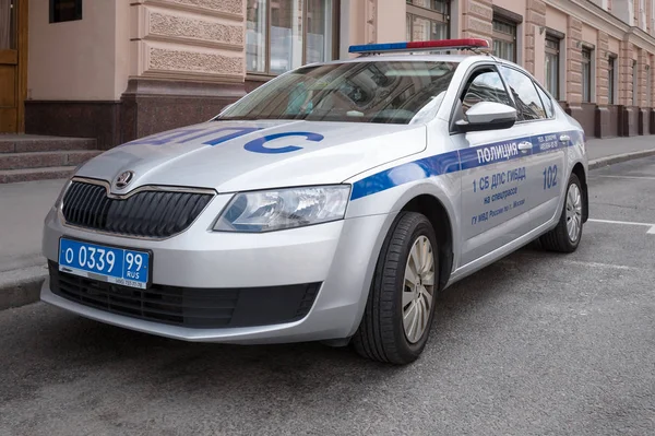 Moscow Circa Maio 2018 Carro Polícia Rua — Fotografia de Stock