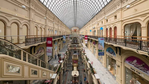Moscow Circa Maio 2018 Historical Gum Department Store Interior View — Fotografia de Stock