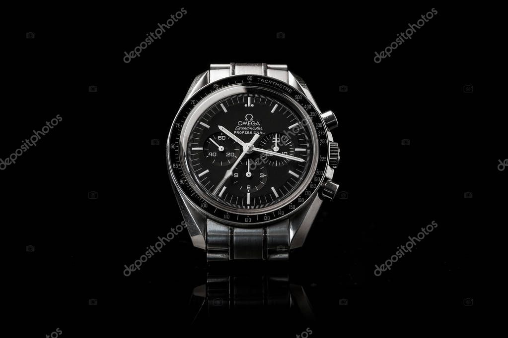 Omega Speedmaster Professional watch, close up shot