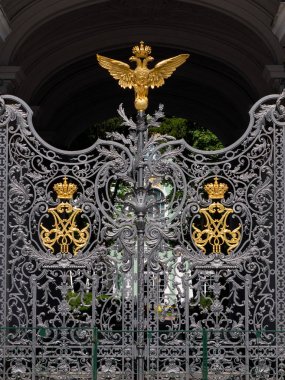 Kış lık Saray'a Sahte Kapı - Hermitage. Saint Petersburg, Rusya Federasyonu