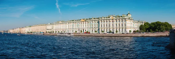 Vista Panorâmica Palácio Inverno Hermitage São Petersburgo Rússia — Fotografia de Stock