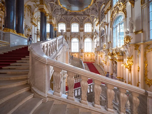 San Petersburgo Circa Mayo 2018 Palacio Invierno Vista Interior Con — Foto de Stock