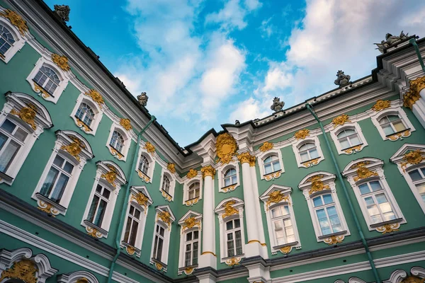 Detalhes Palácio Inverno Hermitage São Petersburgo Rússia — Fotografia de Stock