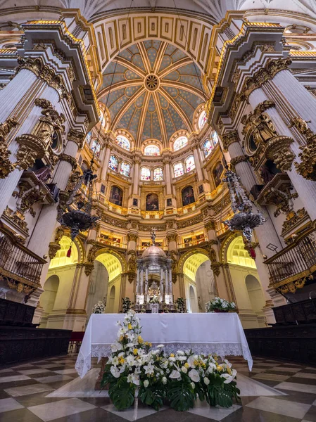 Granada Espanha Circa June 2018 Vista Interior Catedral Granada Andaluzia — Fotografia de Stock