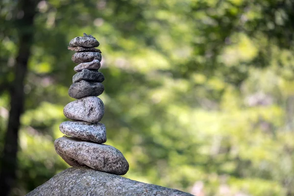 Каменные Камни Башня Природе Концепция Баланса Гармонии — стоковое фото