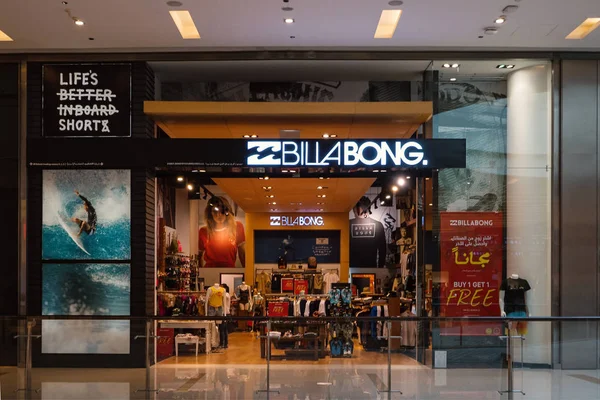 Dubai Outubro 2018 Billabong Store Billabong Uma Empresa Surf Varejista — Fotografia de Stock