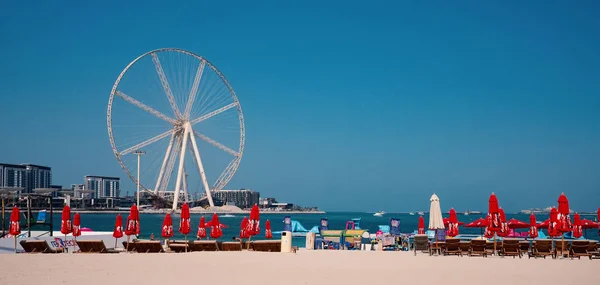 Дубаї Жовтень 2018 Jumeira Beach Resort Пляж Айн Дубаї Огляду — стокове фото