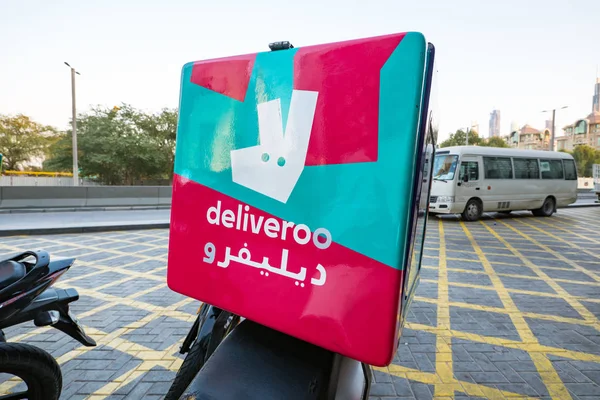 Dubai Oktober 2018 Delivery Delivery Roller Deliveroo Ist Ein Britisches — Stockfoto