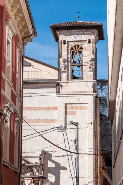 Aquila Italien Beim Wiederaufbau Nach Dem Erdbeben Von 2009 — Stockfoto