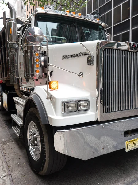 Nova Cidade Iorque Maio 2015 Detalhe Caminhão Monstro Western Star — Fotografia de Stock