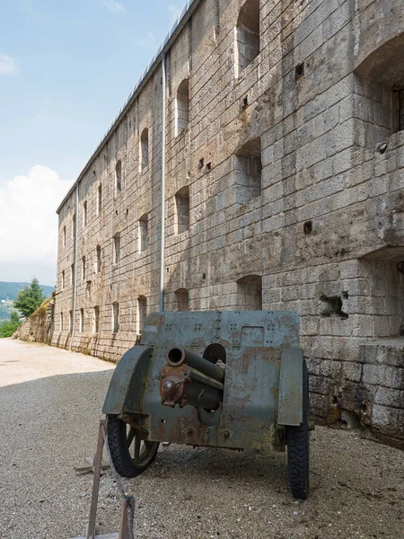 Belvedere Kale Lavarone Trento Dünya Savaşı Ndan Silahlar Burası Talya — Stok fotoğraf