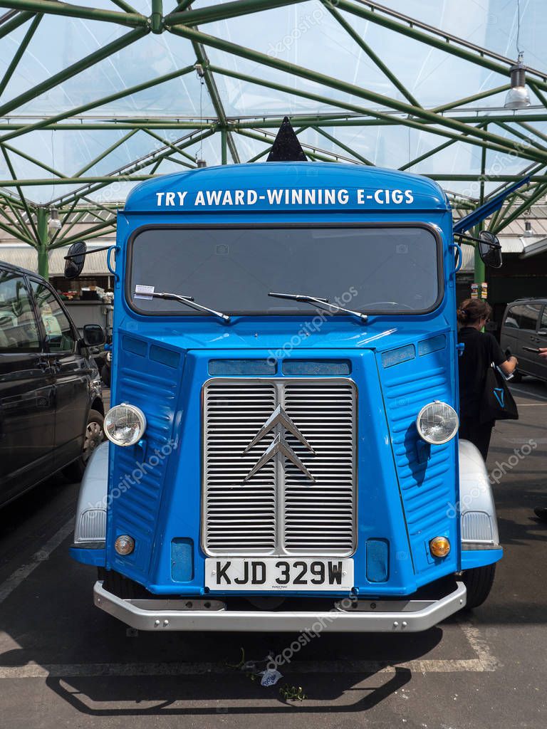 LONDON - JUNE 18, 2015: Citroen H Van, a light truck (or delivery van) produced by the French car maker Citroen between 1947 and 1981. It was developed after World War II.