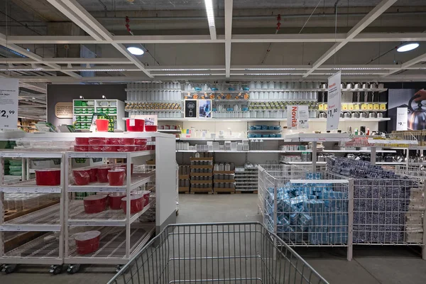 BOLOGNA, ITALY - APRIL 23, 2016: Interior view inside IKEA store — Stock Photo, Image