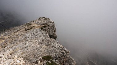 Ünlü Dolomites dağlarının manzara manzarası, İtalya