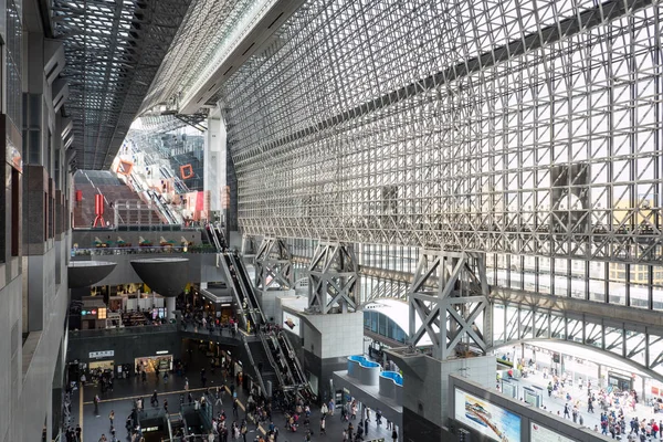 Kyoto Japão Março 2017 Vista Interior Estação Ferroviária Quioto Kyoto — Fotografia de Stock