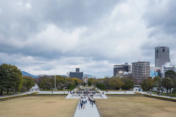 Hiroshima Japan Circa Marzec 2017 Cenotaf Dla Ofiar Bomb Atomowych — Zdjęcie stockowe