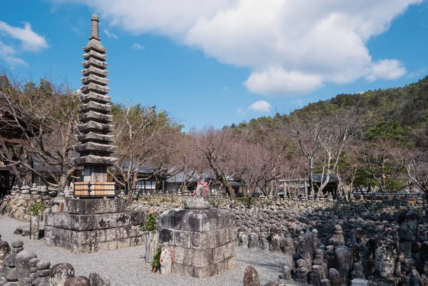 Vista Panorâmica Tombstone Arashiyama Kyoto Japão — Fotografia de Stock