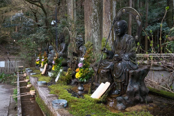 Buddha Statues Path Fushimi Inari Shrine Fushimi Inari Taisha Shinto — Stock Photo, Image