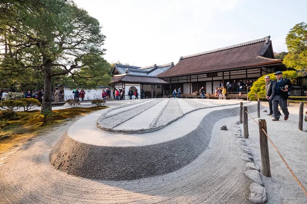 Kyoto Japan Circa March 2017 Beautiful Garden Ancient Pagoda Ginkaku — Stock Photo, Image