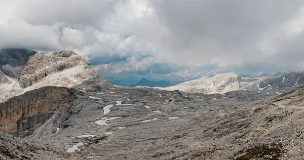 Vista Panorâmica Das Famosas Montanhas Das Dolomitas Itália — Fotografia de Stock