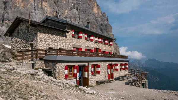 San Martino Castrozza Italy Circa June 2017 Pradidali Refuge Dolomites — Stock Photo, Image