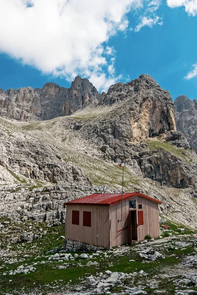 Vyhlídkový Pohled Slavné Dolomitité Hory Itálie — Stock fotografie