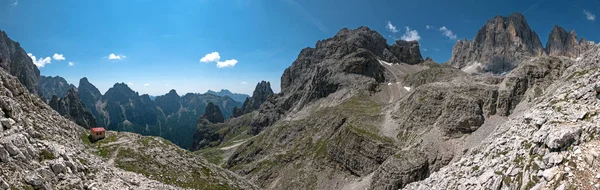 Vyhlídkový Pohled Slavné Dolomitité Hory Itálie — Stock fotografie