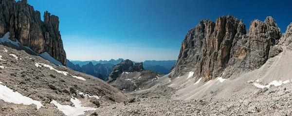 Vista Panorámica Las Famosas Montañas Dolomitas Italia —  Fotos de Stock