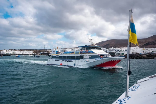 Lanzarote España Circa Junio 2017 Ferry Graciosa Orzola —  Fotos de Stock