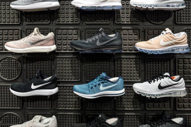 Berlin, Almanya - Circa Temmuz, 2017: Nike Sport Sho fuarı