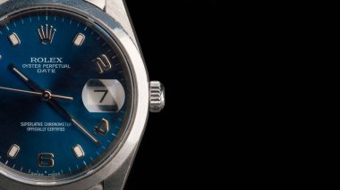 Rolex Oyster Perpetual Date saat, yakın çekim