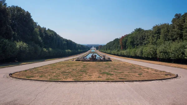 Mármol Grupo Estatuas Fuente Parque Del Palacio Real Caserta Italia — Foto de Stock