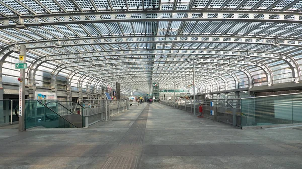 Turín Italia Febrero 2018 Viajeros Torino Porta Susa Estación Tren — Foto de Stock